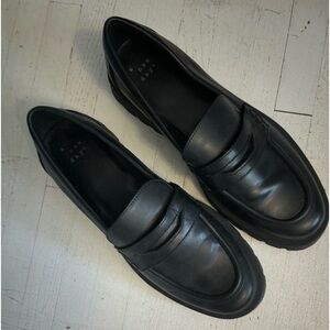 Black chunky loafers size 7.5 women’s